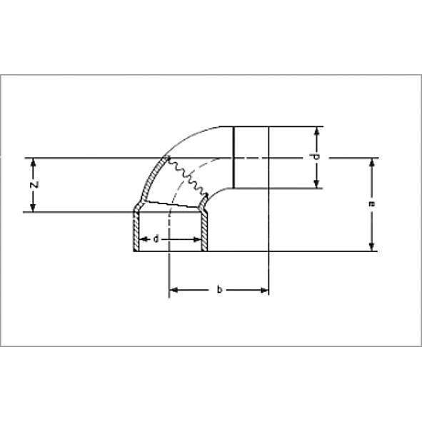1509236 SANHA 5092 угол 90° ВП-НП, медь 36 мм  - Вид №1