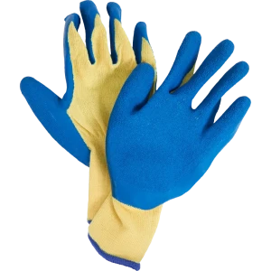 Перчатки садовые рифлёные, размер 10