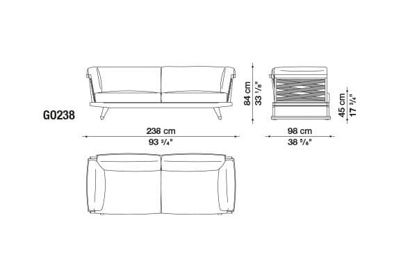 Ткань сад диван с полуостровом B&B Italia Outdoor Чт ARCH-00073529 - Вид №27