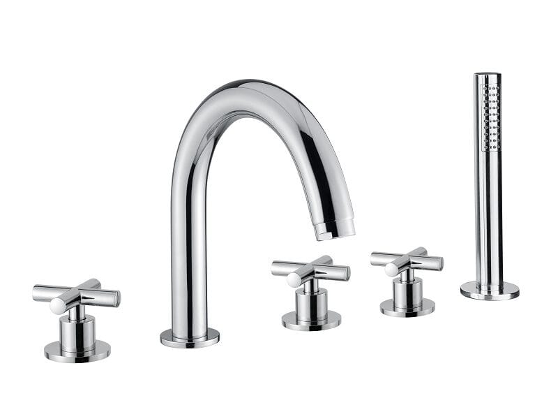 Хромированный латунный кран с 5 отверстиями Bugnatese Rodos ARCH-00022637