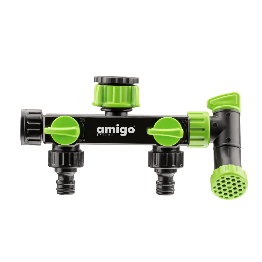 Двойник Amigo 79818 для шлангов 19 мм с кранами 89423449 STLM-1577876