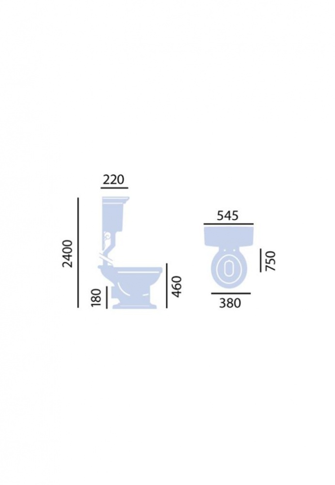 01A20004/01A200044 Напольный унитаз Heritage Dorchester Santreyd - Вид №1