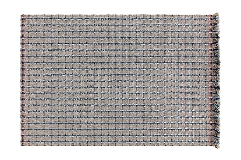 070734 Ковер GL Checks blue 90x200 см GAN Garden Layers