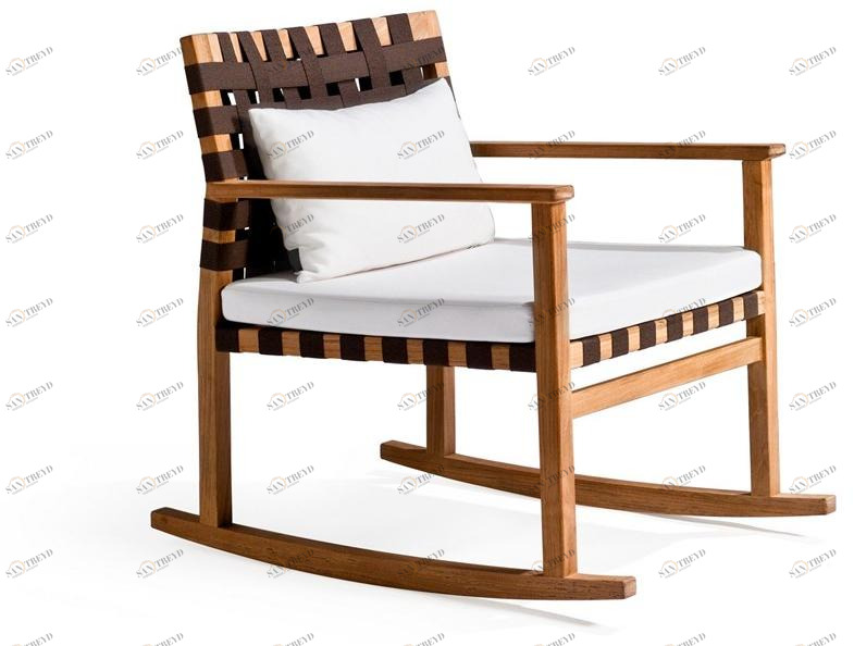 TRIBÙ Кресло-качалка из тика Vis à vis 01713