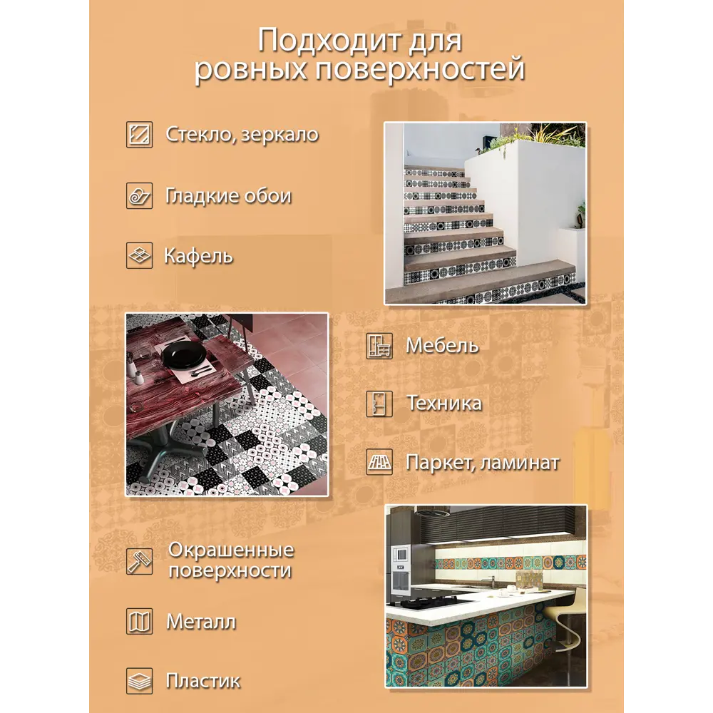 Deco-стикеры Гранада 15x15 см 85381074 STLM-2110190 Santreyd  - Вид №5