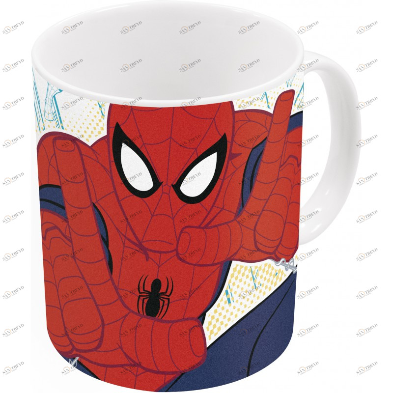 Кружка керамическая №3 "Великий Человек-Паук", 325 мл STOR ЧЕЛОВЕК-ПАУК 335743 Белый Santreyd 
