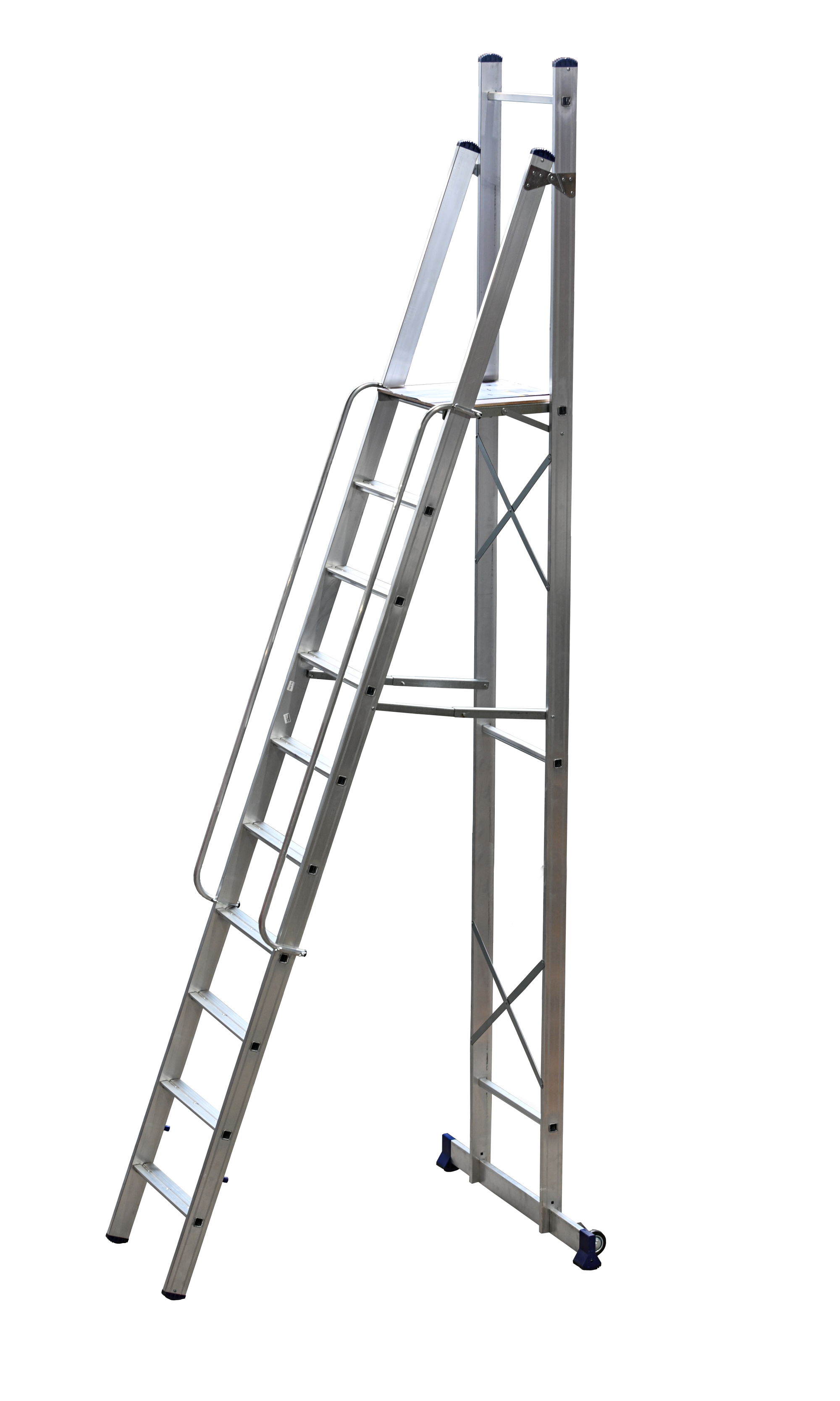 Стремянка -помост, профессиональная 10ст ALUMET APE 1410 - Вид №1