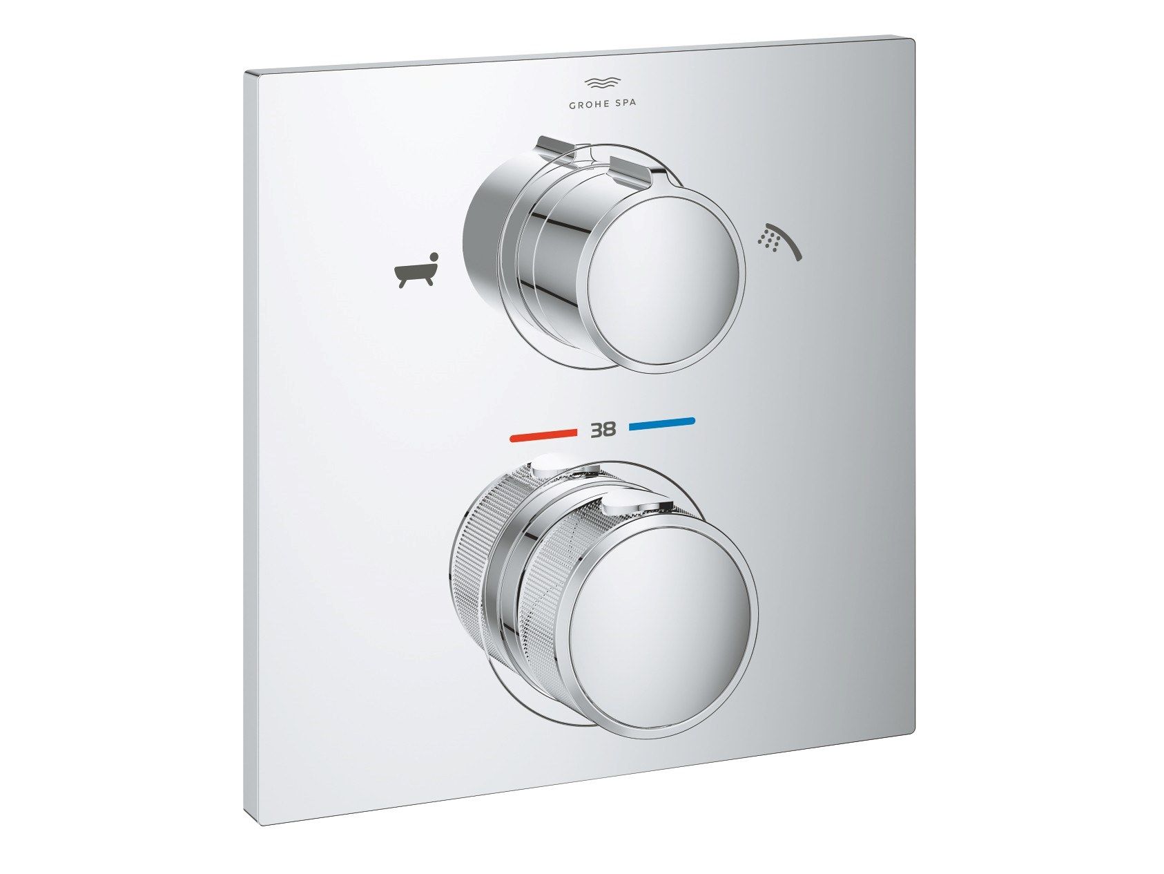 Термостатический настенный смеситель для ванны с пластиной Grohe Allure New ARCH-00071742