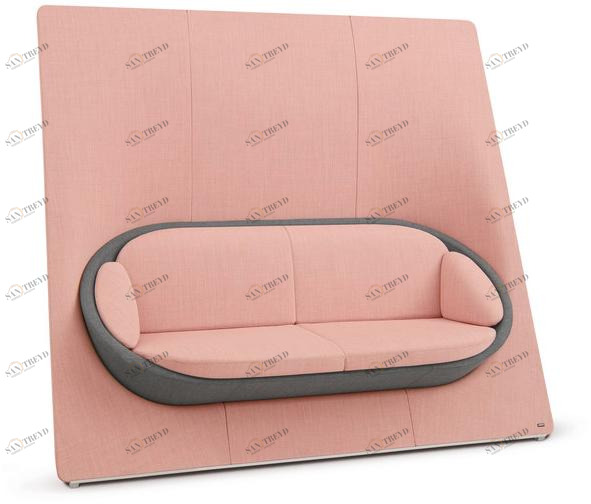 profim 2-х местный тканевый диван с высокой спинкой Wyspa sun-id-1422243