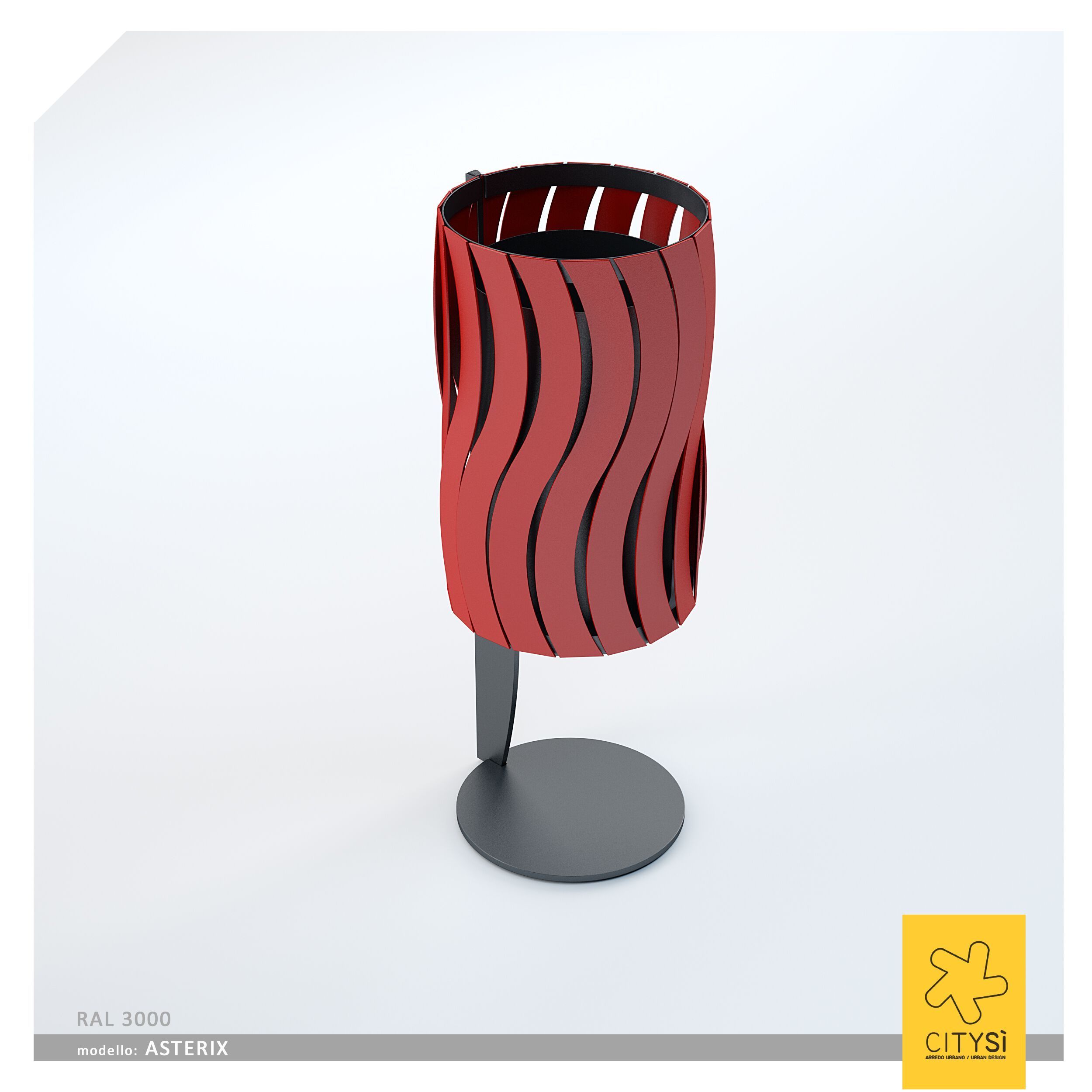 Наружная стальная стойка для мусора CITYSì ASTERIX ARCH-00106475 - Вид №2