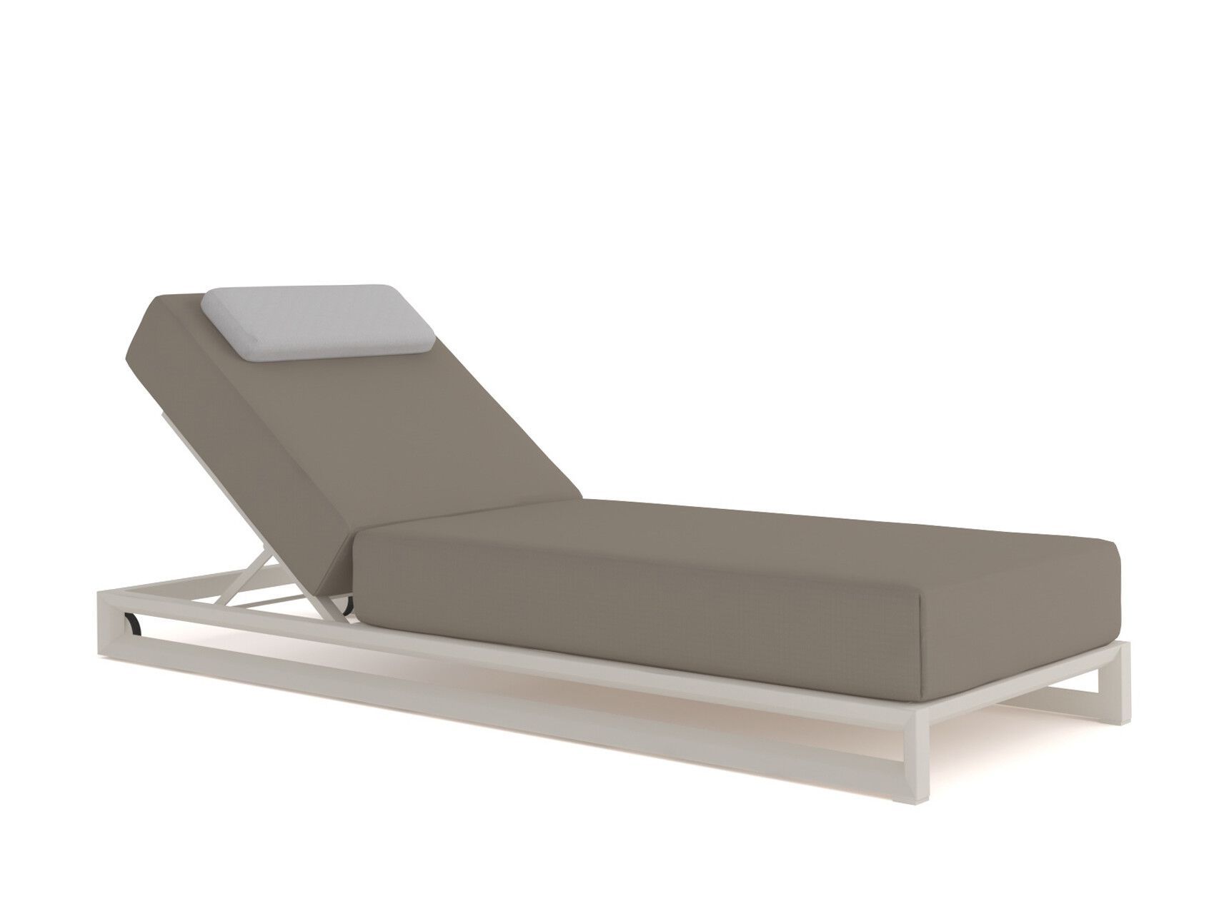 Садовая кровать с откидной спинкой из ткани 10Deka Nubes ARCH-00061040