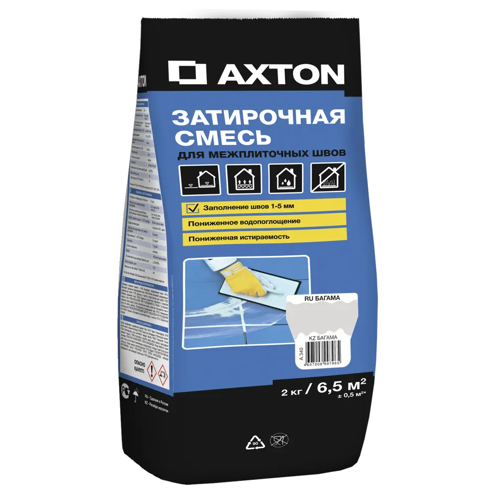 Затирка цементная Axton А.340 цвет багамы 2 кг 82454874 STLM-2126752 Без серии - Вид №1