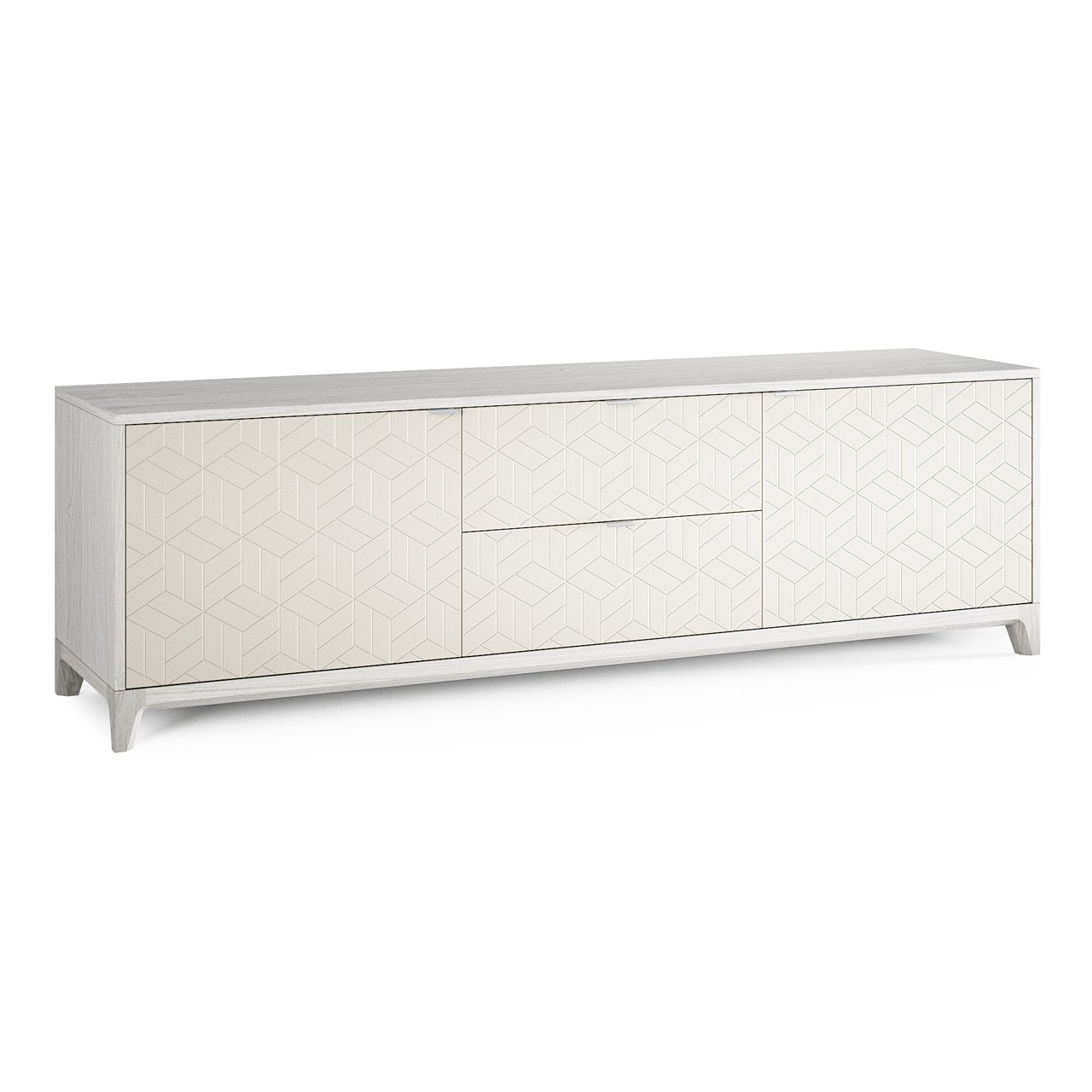 Тумба под телевизор с ящиками слоновая кость Case №2 THE IDEA  210276 Белый  - Вид №7