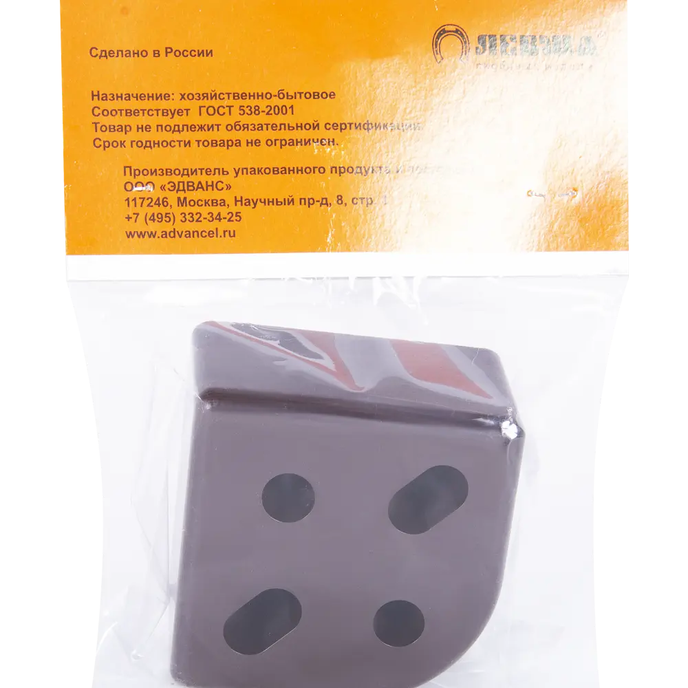 ЛЕВША | Мебельная опора квадратная 85×85 мм венге с винтовым креплением 82065881 STLM-0018707 - Вид №4