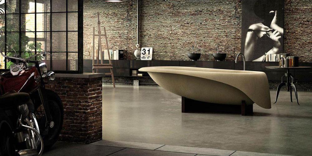 Напольная ванна Concrete Soft Glass1989 LCOBA03W - Вид №1