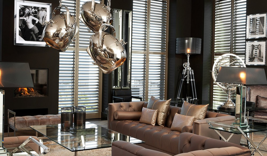 Банкетка Barcelona серая EICHHOLTZ ДИЗАЙНЕРСКИЕ, EICHHOLTZ 060438 Хром  - Вид №2