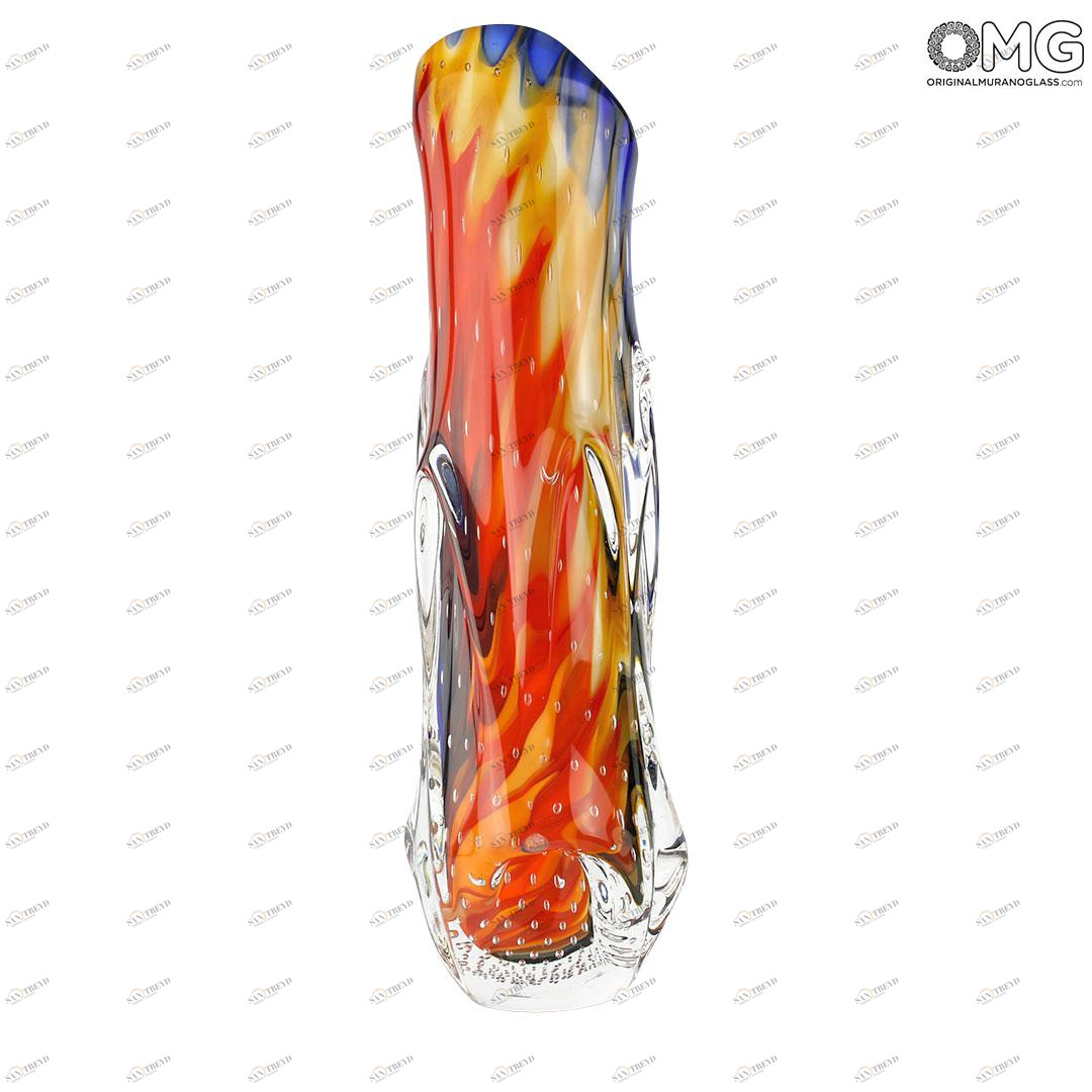 3575 ORIGINALMURANOGLASS Ваза Патагония - соммерсо - муранское стекло OMG 12 см 