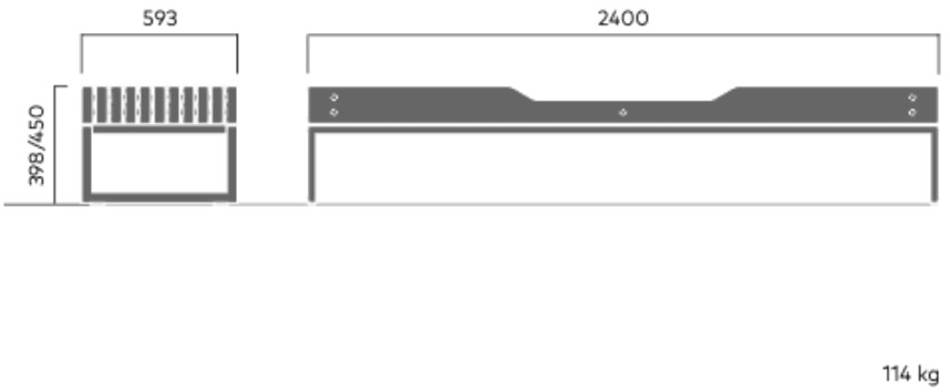 VESTRE Модульная скамья из стали в современном стиле без спинки sun-id-1468277 - Вид №20