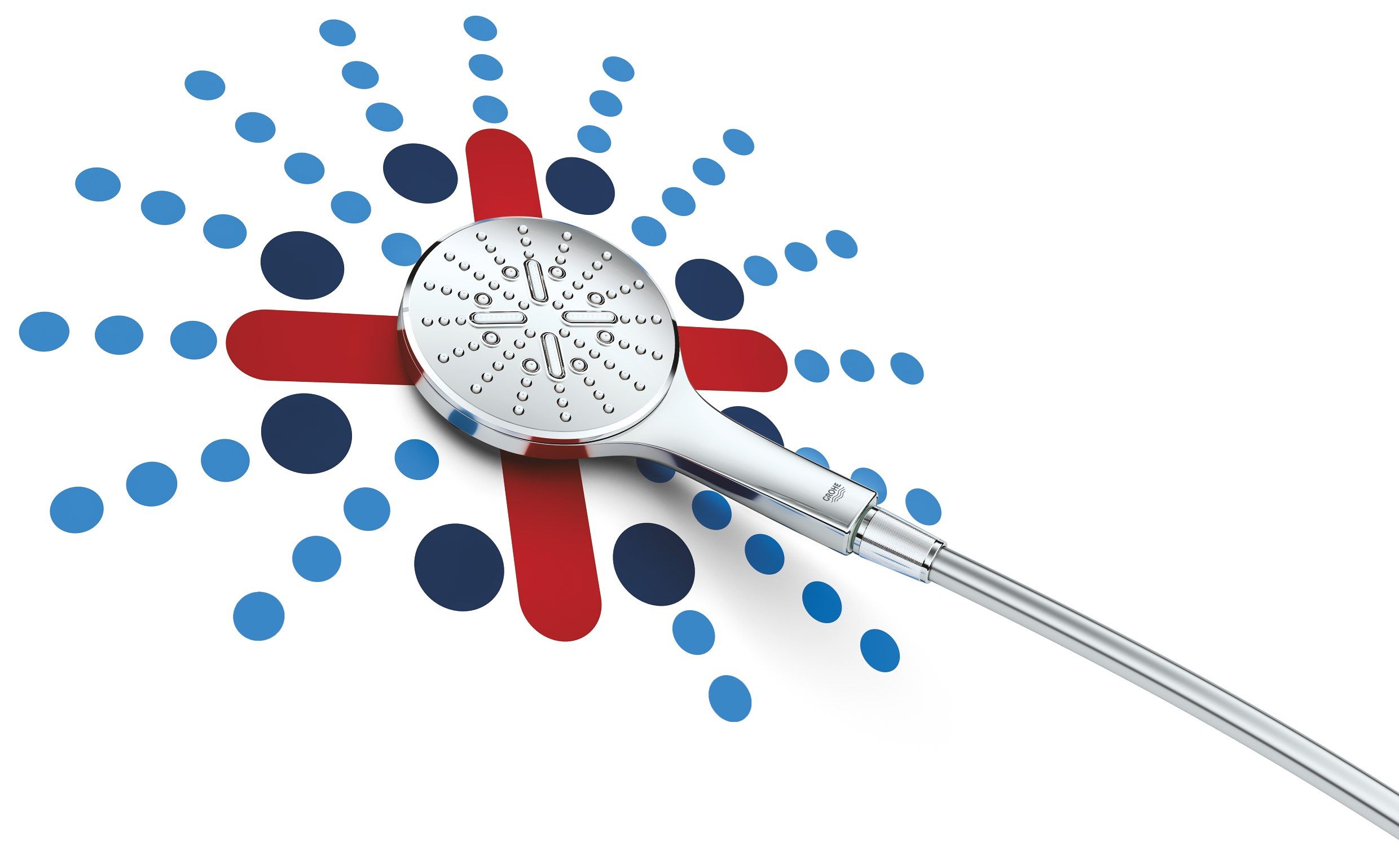 Настенный ручной душ с 3 струями для душа Grohe Rainshower SmartActive ARCH-00121609 - Вид №15