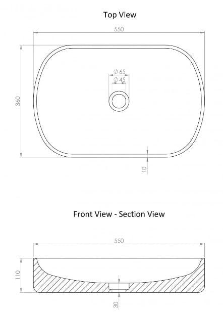 Овальная столешница из мрамора Panda LUSSO Designo ARCH-00093319 - Вид №3