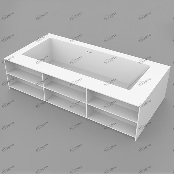 Dimasi Ванна прямоугольная отдельностоящая 2000x1000 Ivory Library F белая ILTF310200