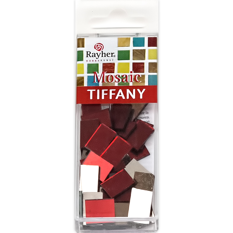 1450718 Мозаика зеркальная № 3 10 x 15 см 30 г красный Rayher 