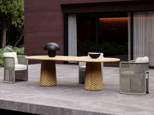 ТИК овальный садовый стол