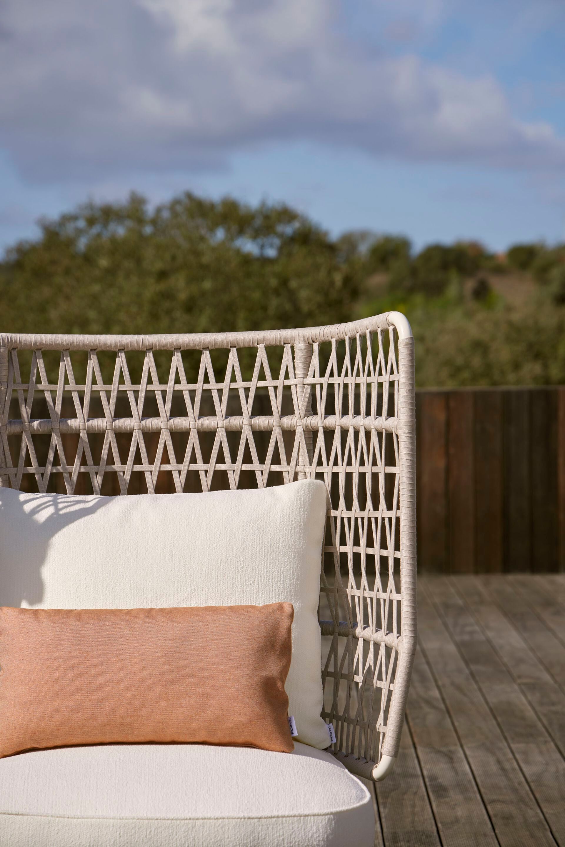 Алюминиевое садовое кресло с порошковым покрытием с высокой спинкой POINT Curio ARCH-00027379 - Вид №1