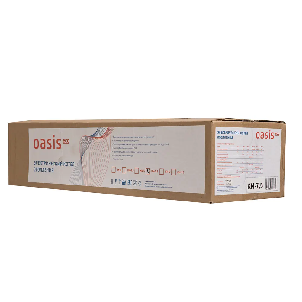 Электрический котел Oasis Eco KN-7.5 7.5 кВт для систем отопления 86256555 STLM-0067348 - Вид №10