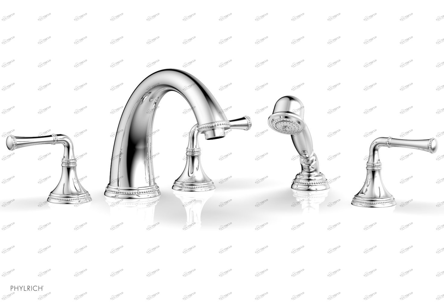 Смеситель для ванны BEADED Phylrich  207-48-026 Хромированный 