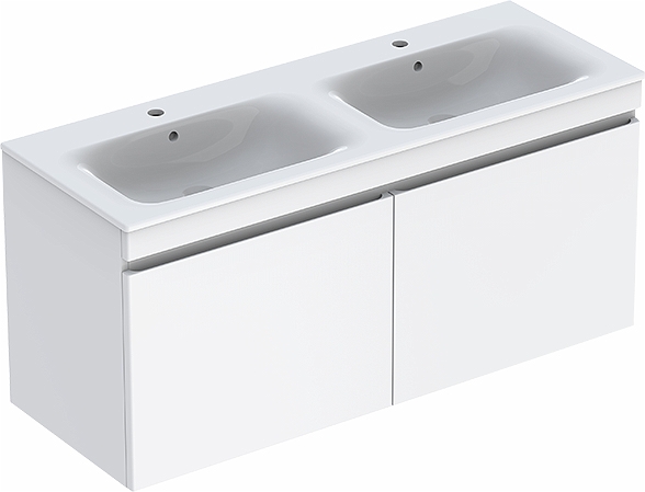 42394 IFO Renova Плоская тумба для умывальника с двумя ящиками и двумя внутренними ящиками, W = 1290 мм, W1 = 1300 мм, вяз, пленка  - Вид №3