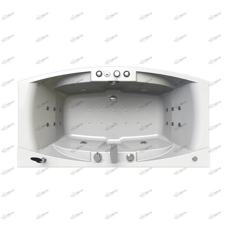 Гидромассаж "Лечебный Chrome" на ванну Сиэтл (двигатель 1500 Вт, джет Глори - 12 шт., джет Магнус, Линц - 4 шт.) Radomir 1-65-2-0-2-036