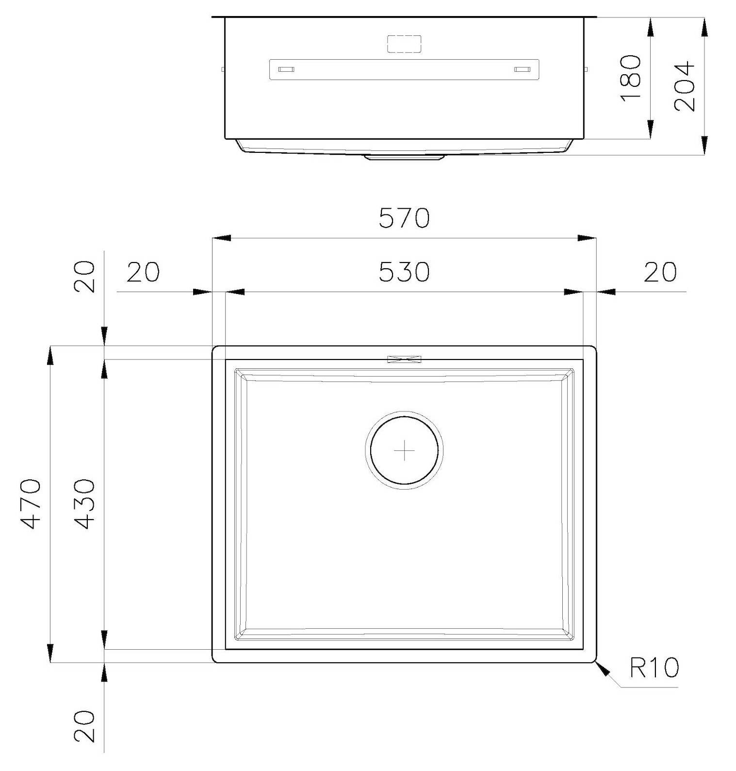 Раковина из нержавеющей стали Foster Quadra Evo ARCH-00124779 - Вид №10