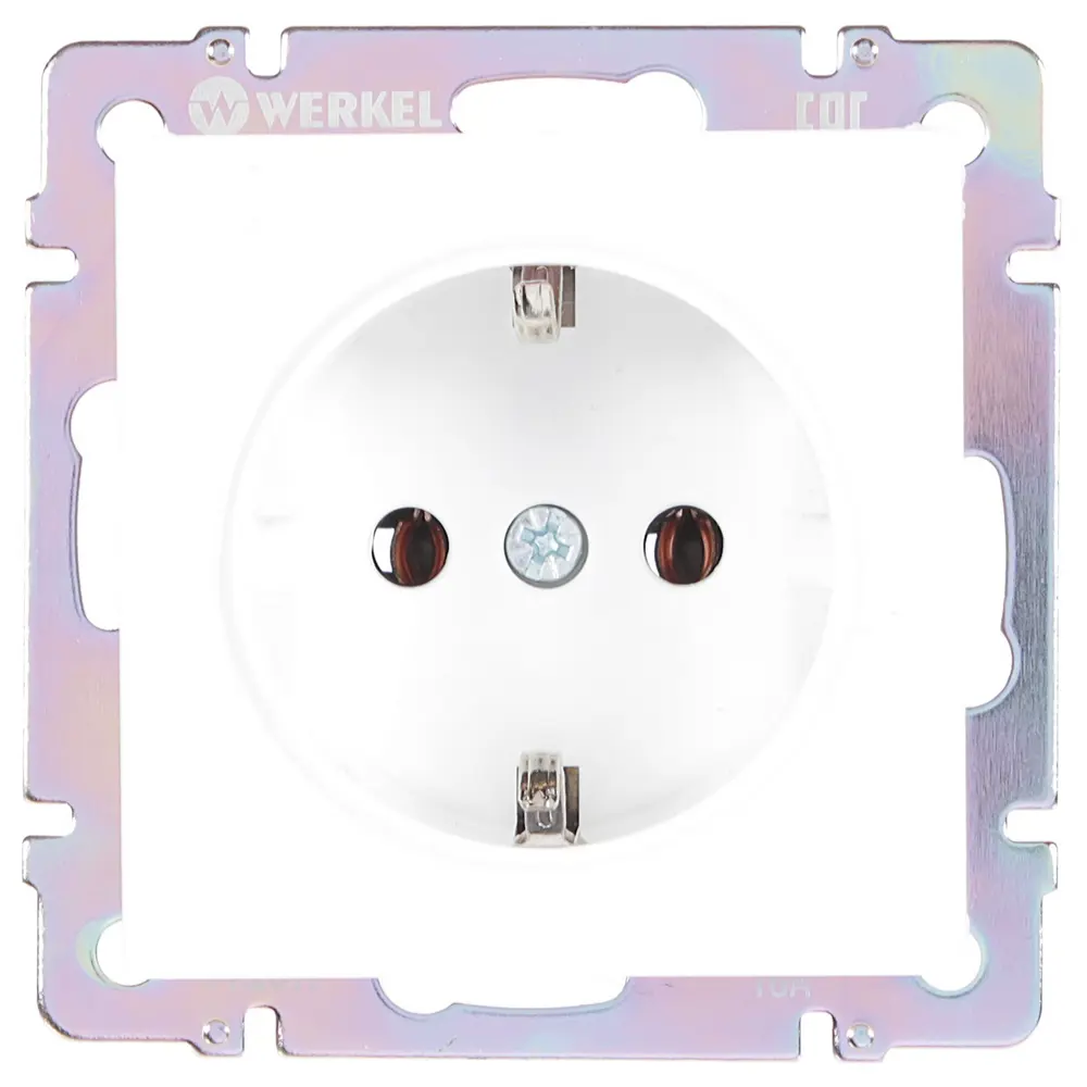 Розетка Werkel с заземлением для внутреннего монтажа 17782029 Встраиваемые механизмы STLM-0008594