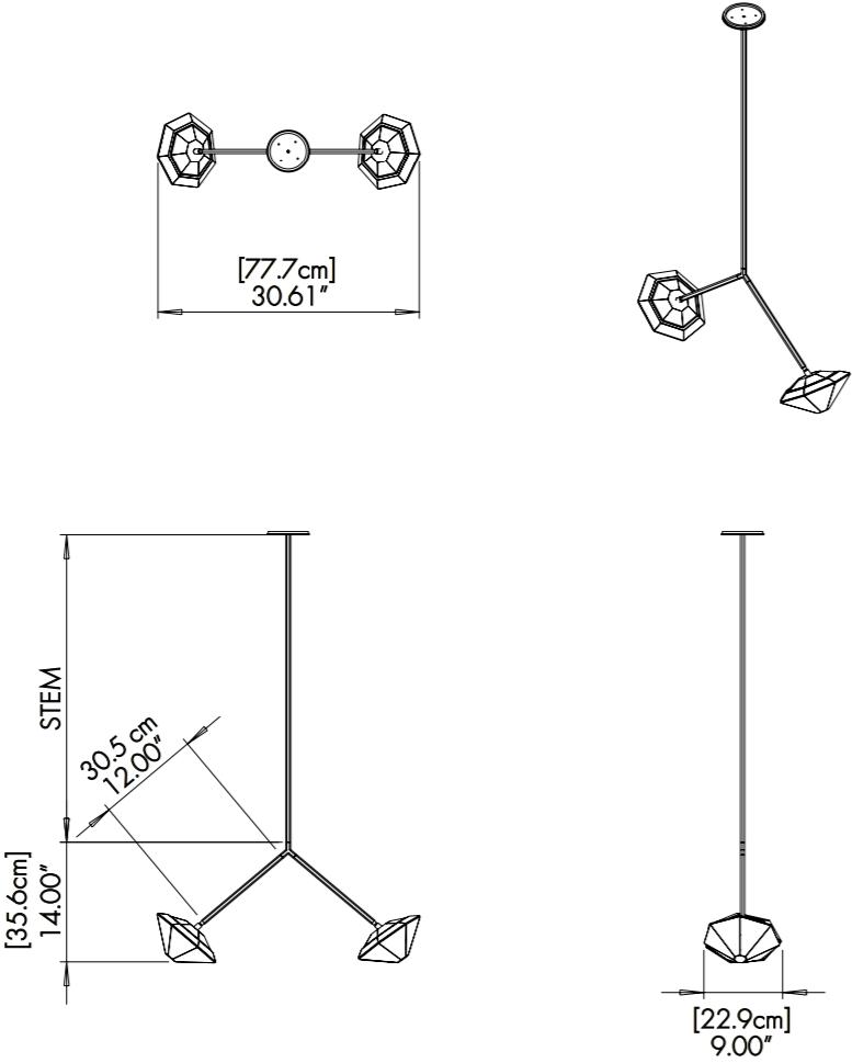 GABRIEL SCOTT Металлический светодиодный подвесной светильник Myriad sun-id-1408488 - Вид №5