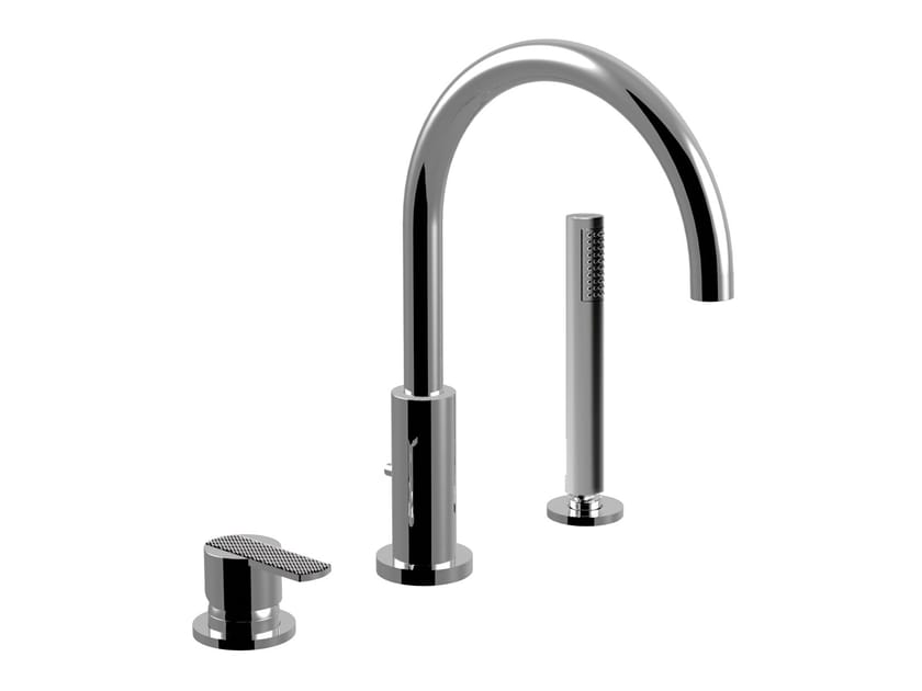 Смеситель для ванны с 3 отверстиями и ручным душем Rubinetteria Giulini Surf Deluxe ARCH-00150839