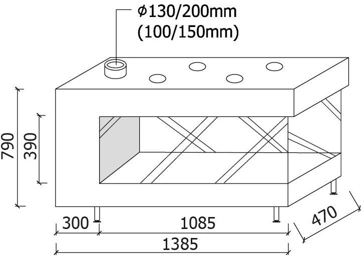 Metalfire Закрытый трехсторонний газовый камин Avenue sun-id-1511116 - Вид №3