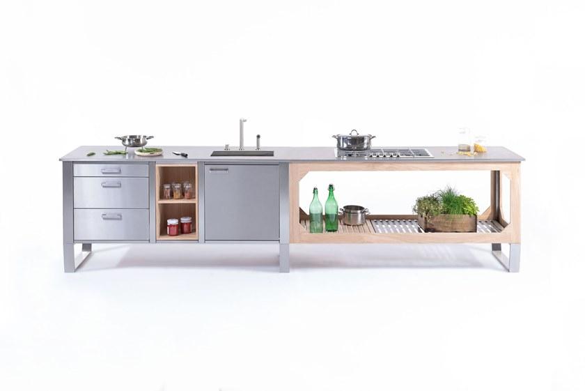 Lgtek Внутренняя и открытая кухня из стали и дерева Window sun-id-1424943 - Вид №6