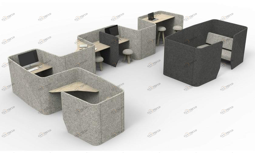 BuzziSpace Офисная перегородка из звукопоглощающего войлока sun-id-1514556