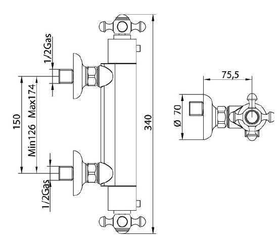 568420SN06 Смеситель Bandini Antica Santreyd - Вид №1