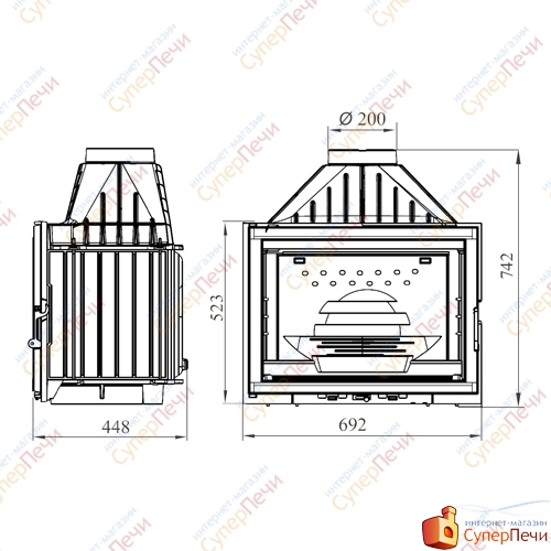 Каминная топка Мета Камилла 700 1488 - Вид №1