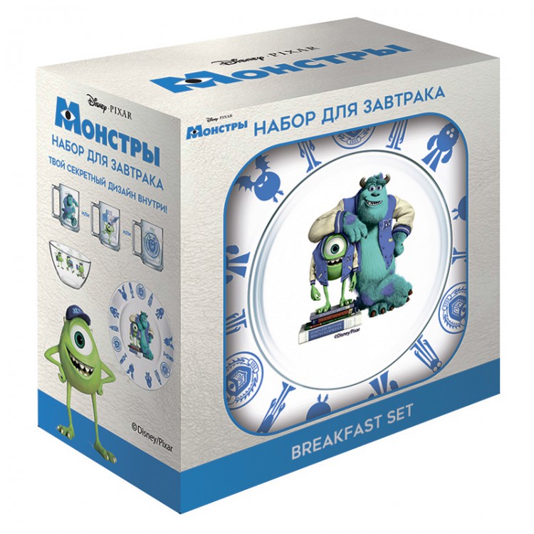 288020 Дисней Набор для завтрака 3 пр. "Монстры" Santreyd 