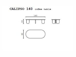 Мраморный низкий овальный журнальный столик CPRN HOMOOD Shapes ARCH-00135245 - Вид №2