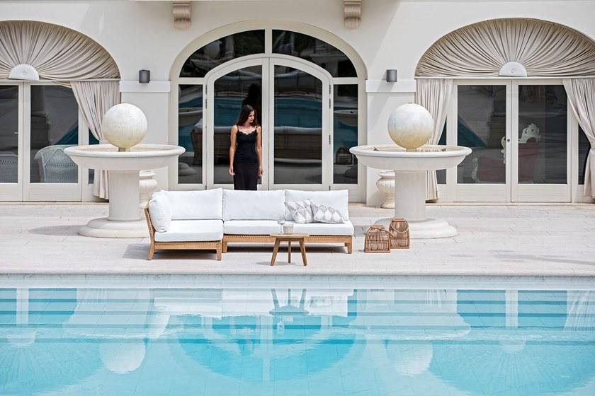 cbdesign Угловой модуль для модульного дивана из тика и веревки Vienna Tj 388 - Вид №1