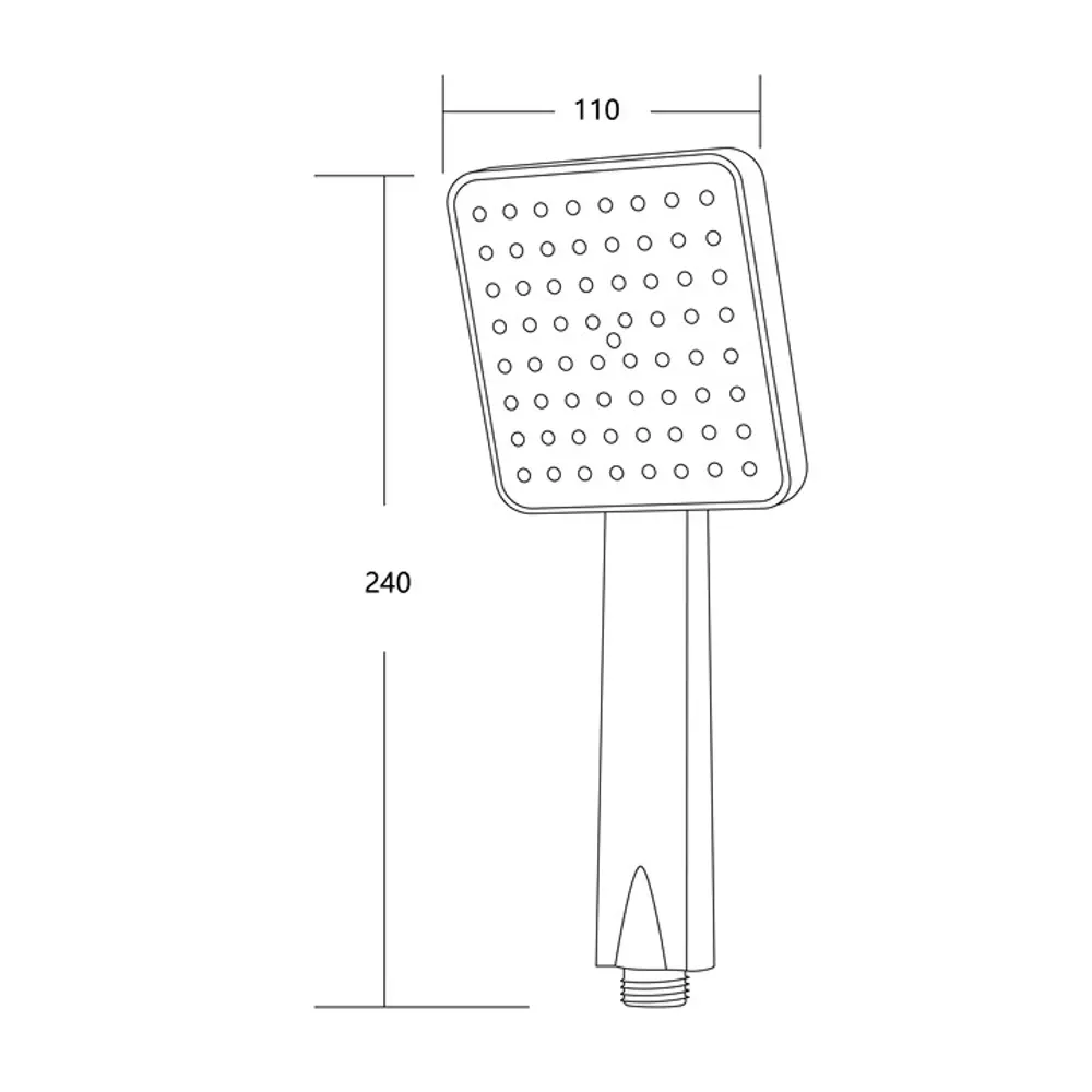 ESKO Somma — квадратная лейка для душа в черном матовом исполнении 89359284 STLM-1437811 - Вид №1