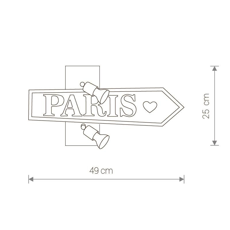Спот детский Signpost "Стрелка" NOWODVORSKI  326599 Серый  - Вид №1