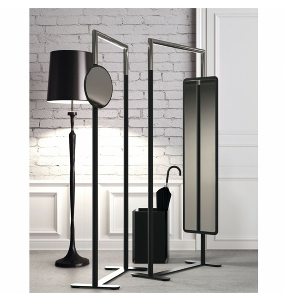 FROST Зеркало 6008 ф / Букто » черное Пластик Черный U6008-B  - Вид №2