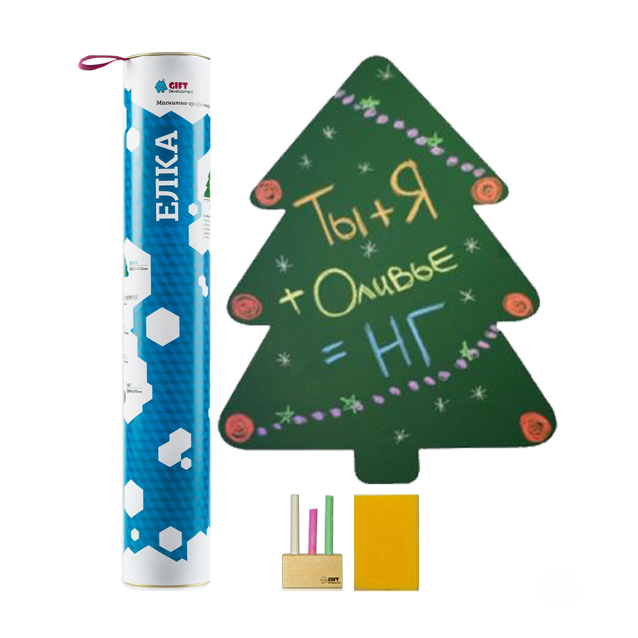 Mel19-2 Магнитная доска для записей "елка" Melompo  - Вид №3