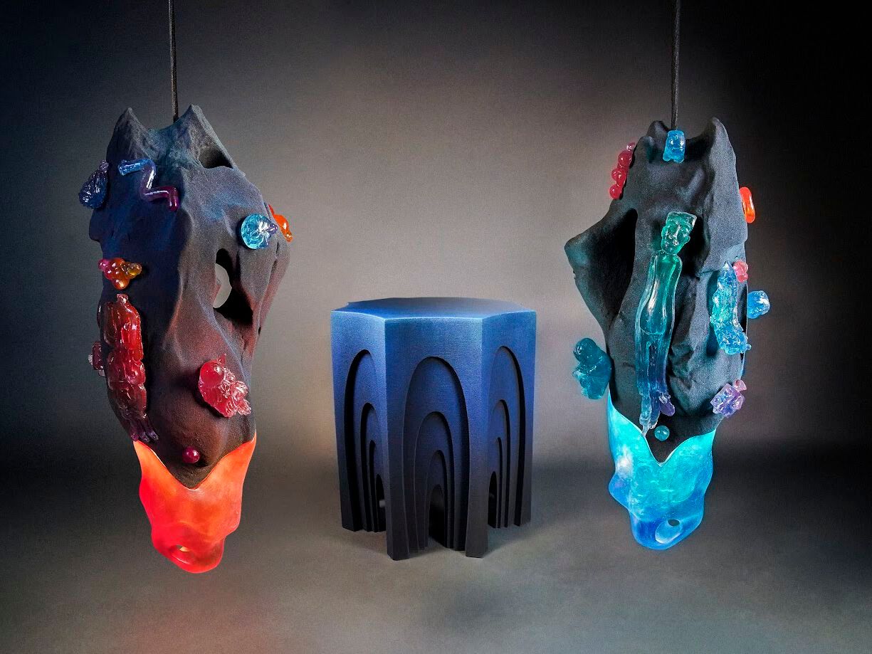 Подвесной светильник из кварцевого песка и смолы LO Contemporary Oniric ARCH-00052526 - Вид №3