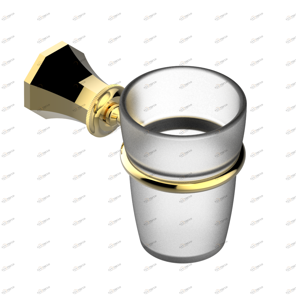 A57-536 Стакан настенный для зубных щёток Thg-paris Tradition Золото A57-536 CAT.F